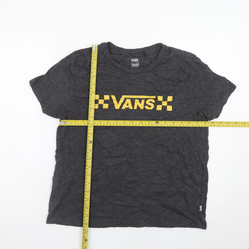 Vans Men's Charcoal Black XL Graphic T-Shirt Cotton Blend