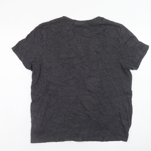 Vans Men's Charcoal Black XL Graphic T-Shirt Cotton Blend