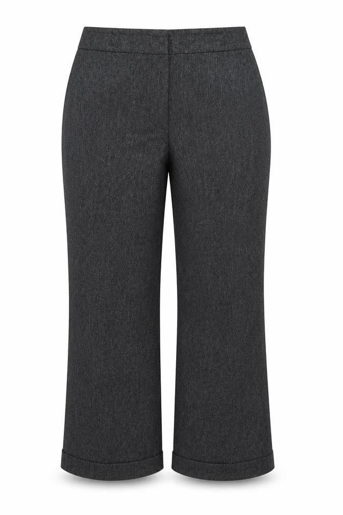 Florence + Fred Women Grey Size 18 Wide-Leg Dress Pants