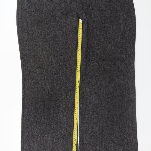 Florence + Fred Women Grey Size 18 Wide-Leg Dress Pants