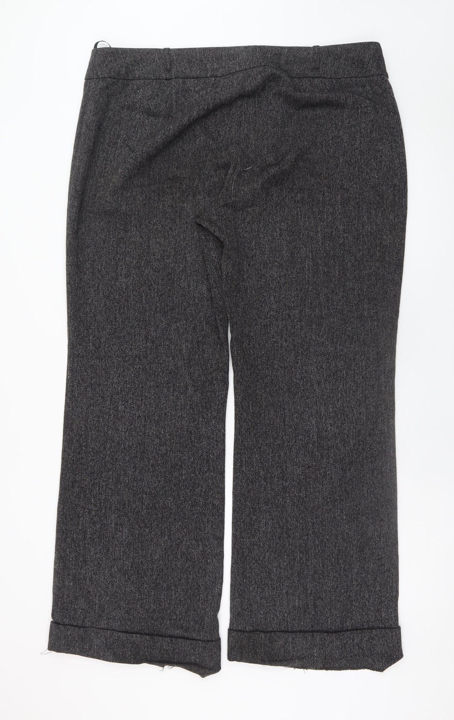 Florence + Fred Women Grey Size 18 Wide-Leg Dress Pants
