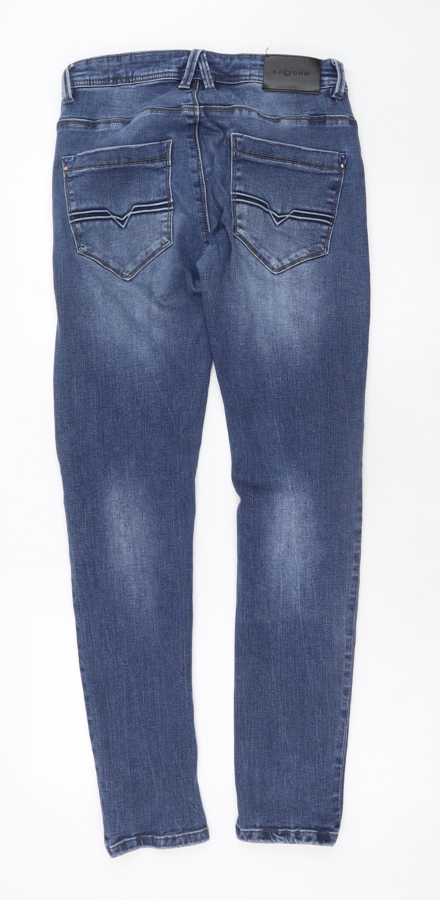 EJ DNM Men's Blue Slim Fit Stretch Denim Jeans Size 30R