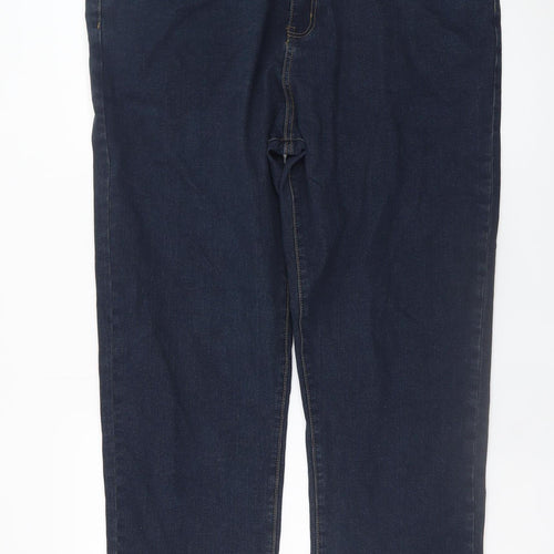 Kam Jeans Men's Blue 42L Straight Fit Stretch Denim Jeans
