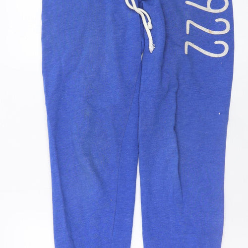Hollister Mens Blue XS Sweatpants Jogger Trousers with Logo