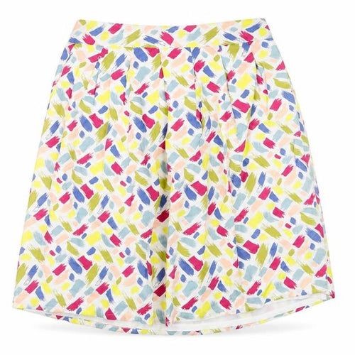Heyton Womens Multicoloured A-Line Knee Length Cotton Skirt L 14