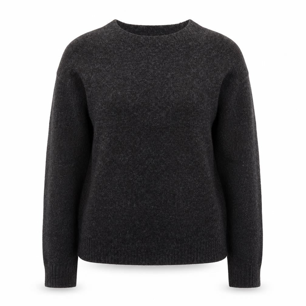 Vero Moda Women Brown Wool Alpaca Crew Neck Jumper Size 12