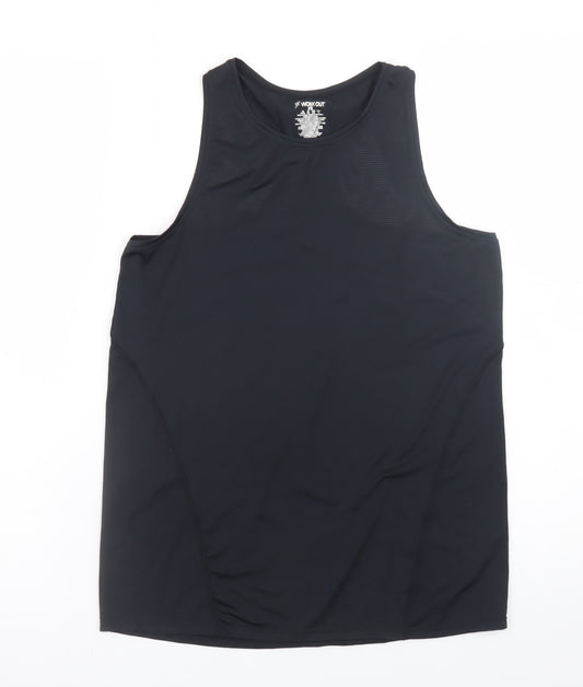 Primark Women’s Black XS Racerback Tank Top Lightweight Gym Activewear