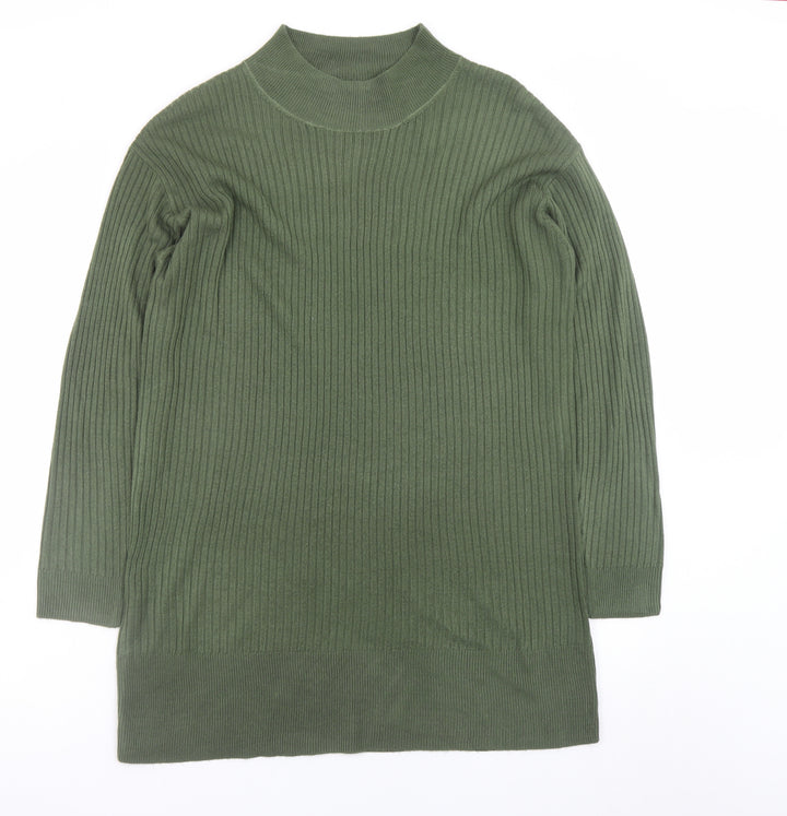 Marks and Spencer Women’s Green Knit Long Sleeve Jumper Dress L