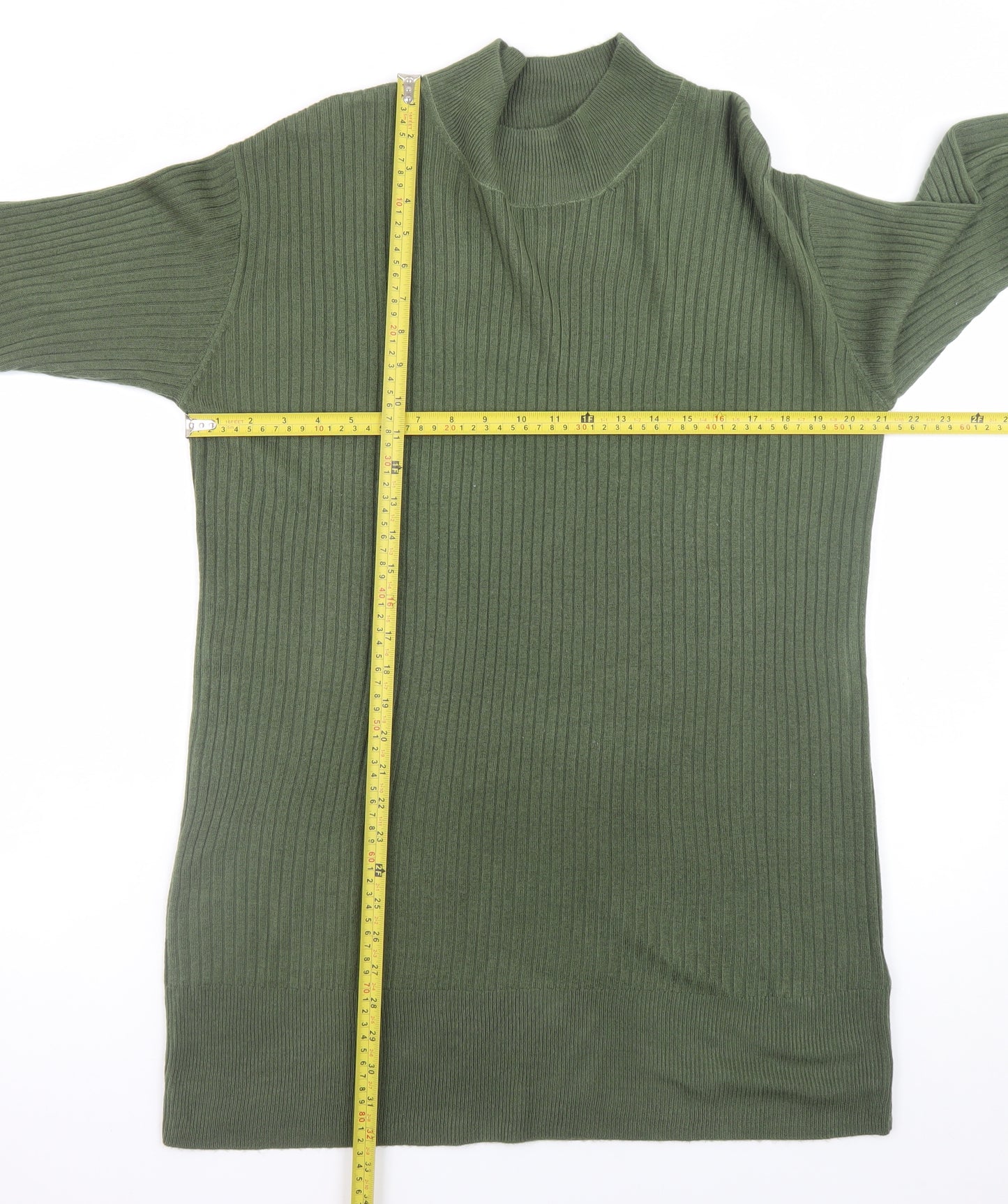 Marks and Spencer Women’s Green Knit Long Sleeve Jumper Dress L