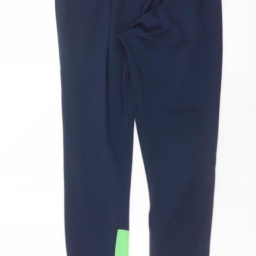 Umbro Boys Navy & Green Ireland Jogger Trousers Size 152cm Polyester Blend