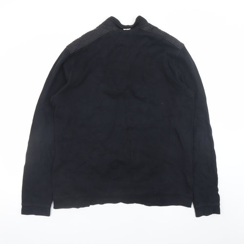 Hugo Boss Men's Black XL 1/2 Zip Pullover Sweatshirt