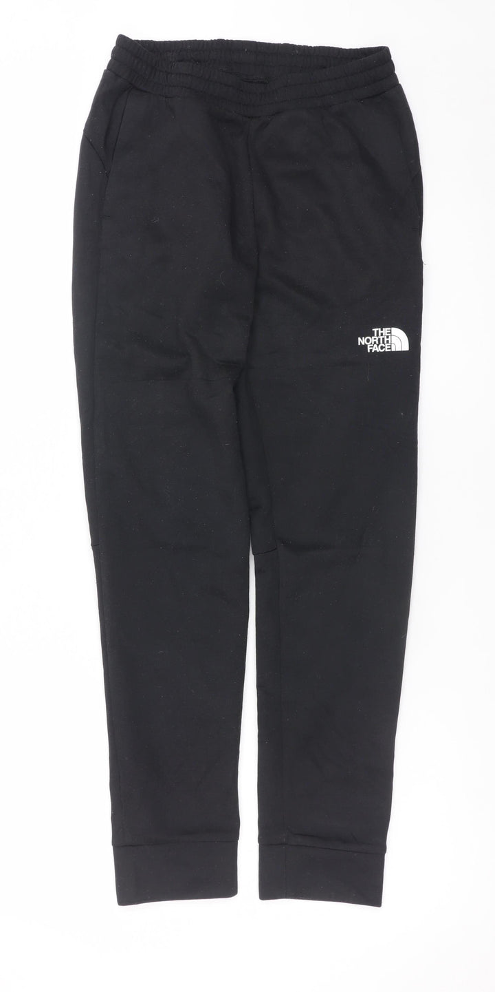 The North Face Boys Black XL Fleece Jogger Trousers with Zip Pocket