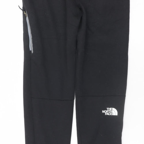 The North Face Boys Black XL Fleece Jogger Trousers with Zip Pocket
