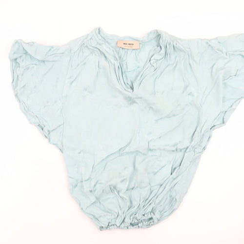 Mos Mosh Women's Blue Viscose Relaxed Blouse Size S