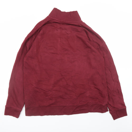 Calvin Klein Mens Red 1/4 Zip Pullover Sweatshirt XXL