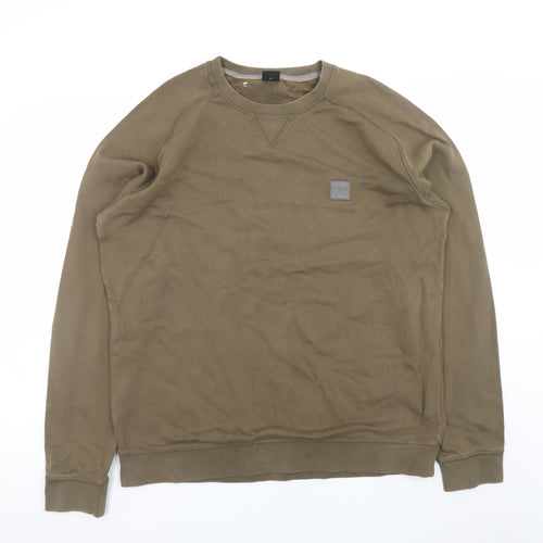 Hugo Boss Men's Brown XL Crew Neck Pullover Sweatshirt