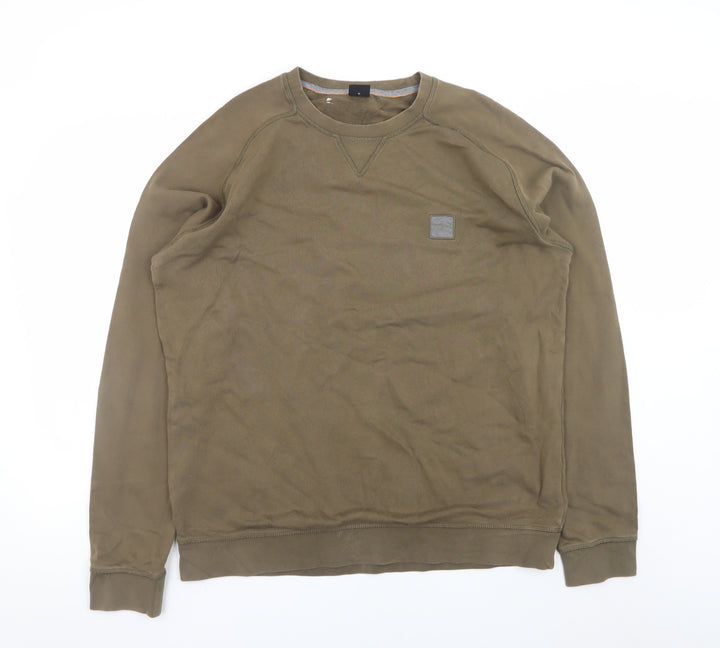 Hugo Boss Men's Brown XL Crew Neck Pullover Sweatshirt