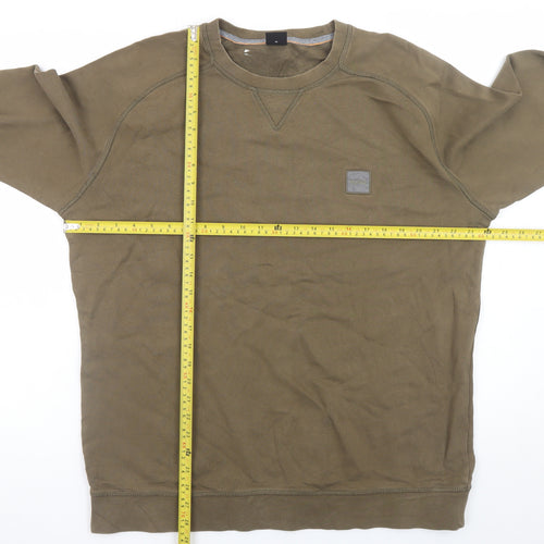 Hugo Boss Men's Brown XL Crew Neck Pullover Sweatshirt