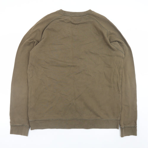 Hugo Boss Men's Brown XL Crew Neck Pullover Sweatshirt