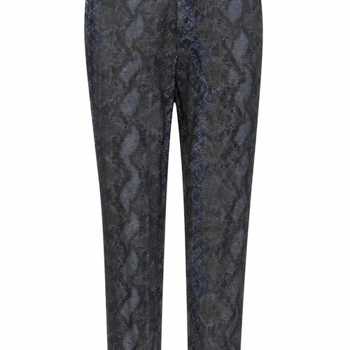 Zara Women Black Snake Print Legging Style Trousers L