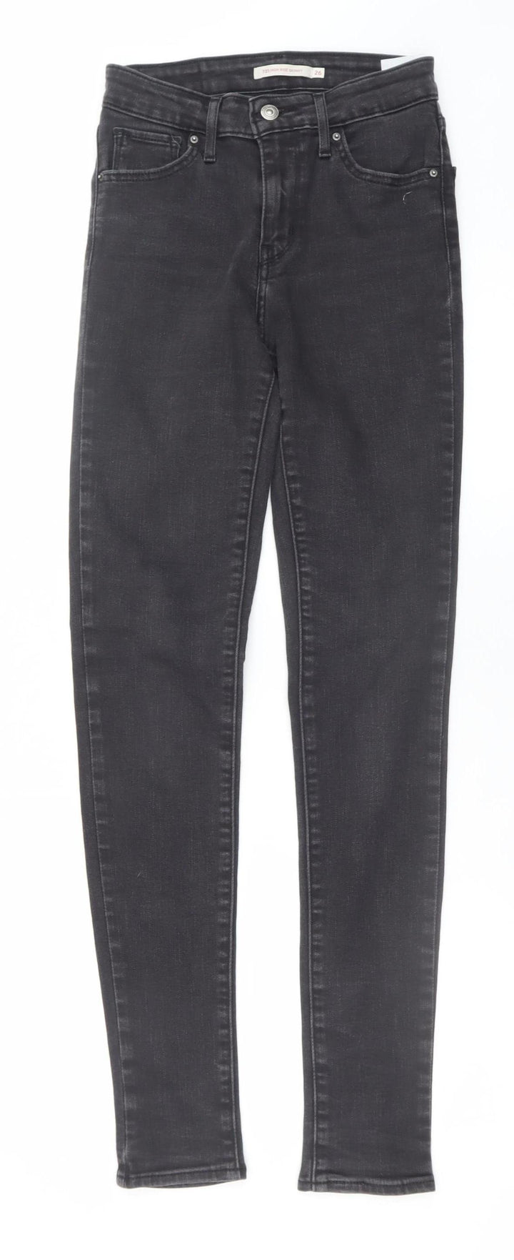 Levi's Women Black Skinny Jeans Size 26 High Rise Denim