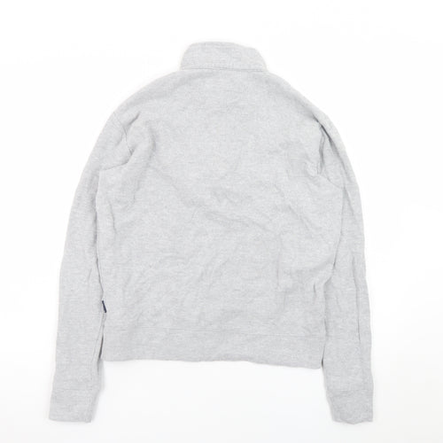 Mineral Clothing Co. Men's Grey 1/4 Zip Mock Neck Cotton Sweatshirt Size M