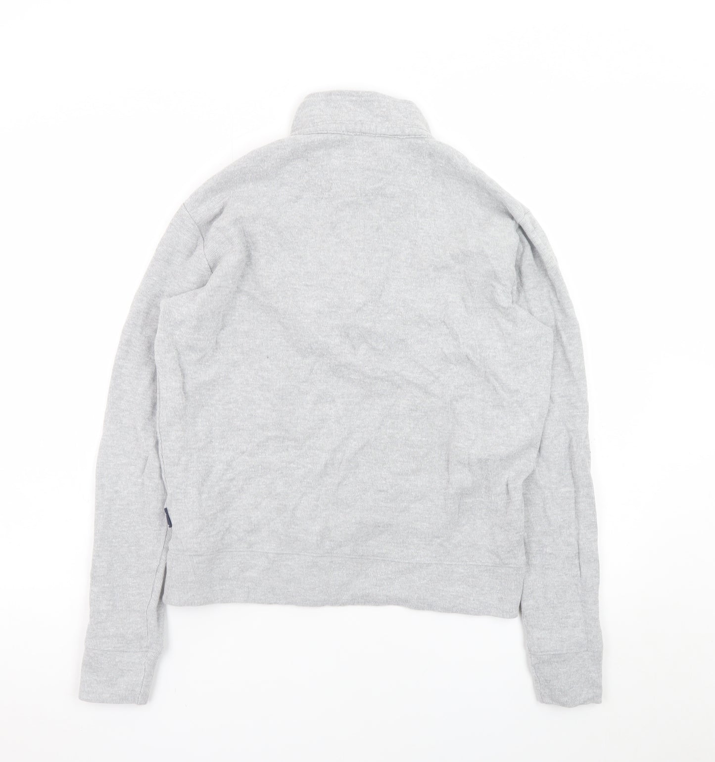 Mineral Clothing Co. Men's Grey 1/4 Zip Mock Neck Cotton Sweatshirt Size M