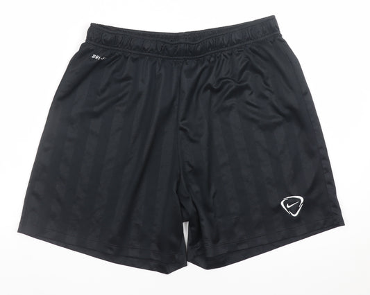 Nike Men’s Black Dri-FIT Sports Shorts L Regular Fit Lightweight
