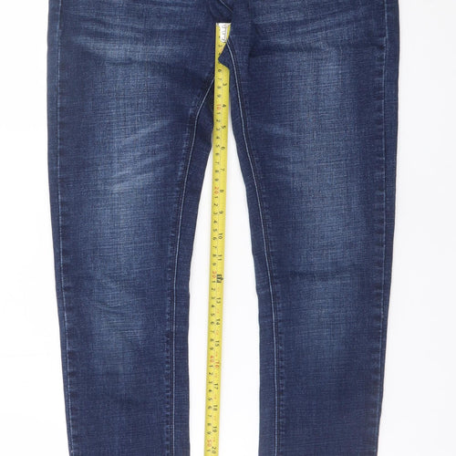 Kingpin Men's Blue Skinny Jeans Size 30R Slim Fit Denim
