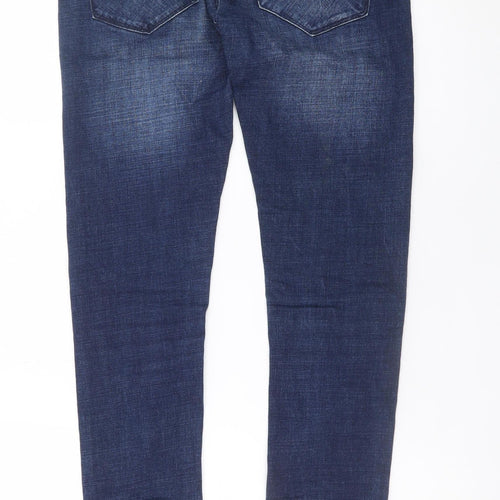 Kingpin Men's Blue Skinny Jeans Size 30R Slim Fit Denim