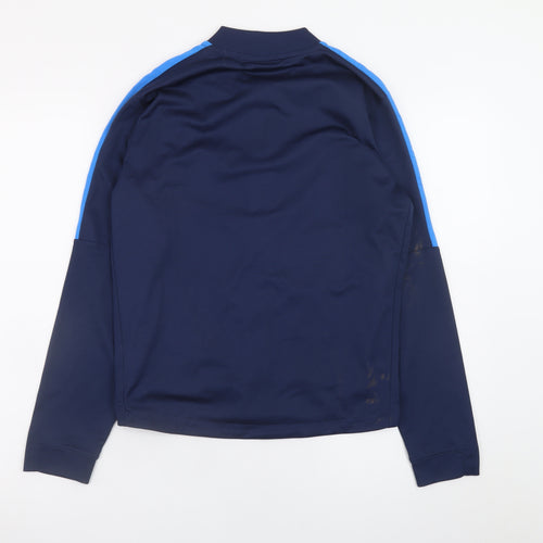 Nike Boys Blue Dri-FIT Track Jacket 12-13 Years Full Zip Activewear