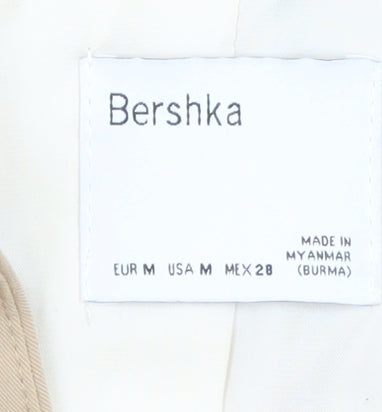 Bershka Women’s Beige Double-Breasted Blazer Size 12