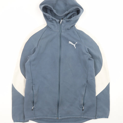 Puma Men's Blue Full Zip Hoodie M Sportswear Jacket