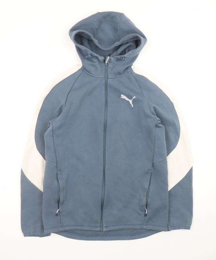 Puma Men's Blue Full Zip Hoodie M Sportswear Jacket