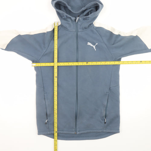 Puma Men's Blue Full Zip Hoodie M Sportswear Jacket