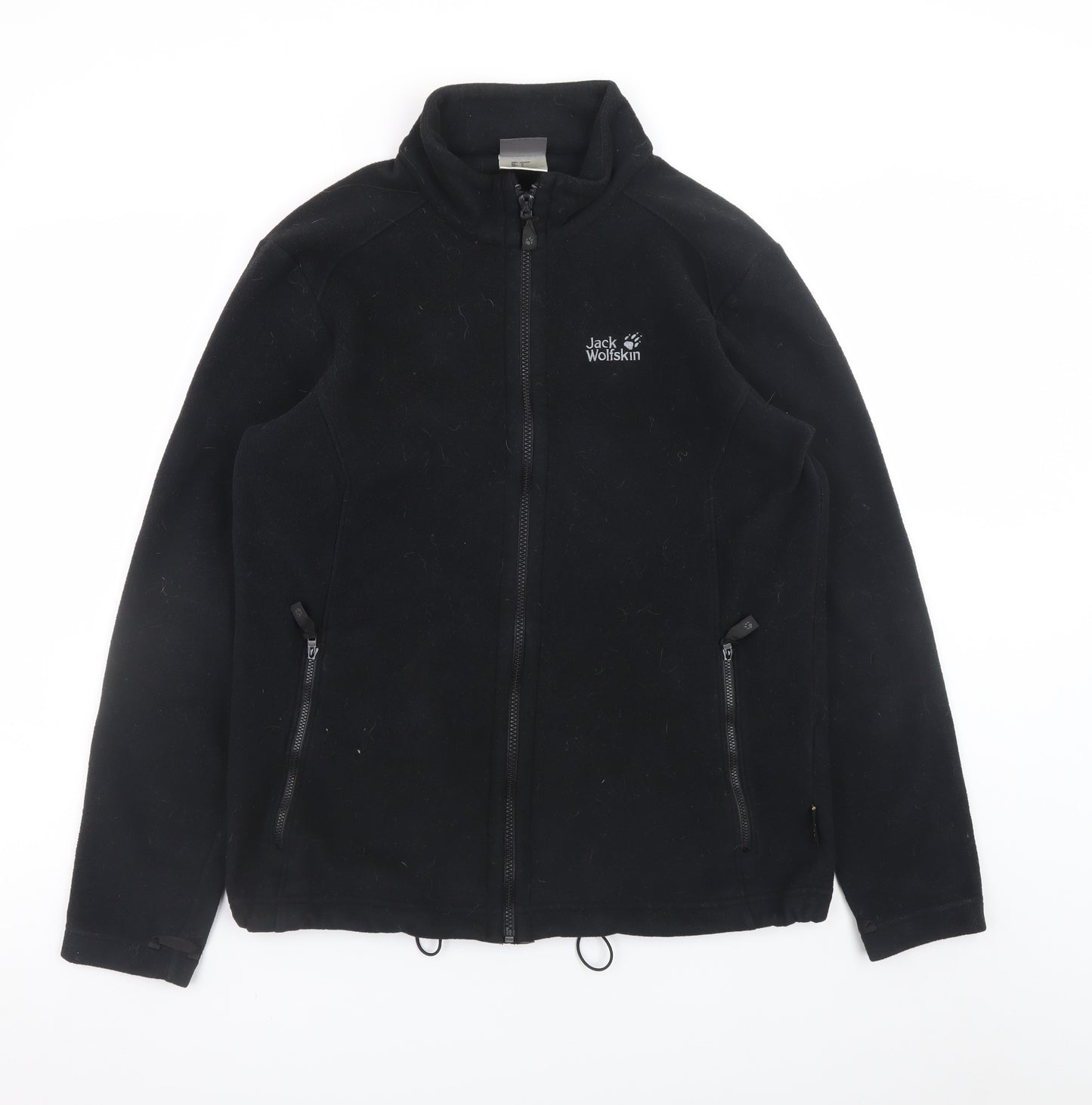 Jack Wolfskin Men's Black Fleece Full Zip Outdoor Jacket Size M