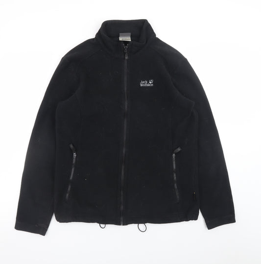 Jack Wolfskin Men's Black Fleece Full Zip Outdoor Jacket Size M