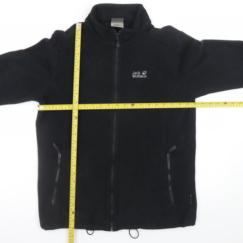 Jack Wolfskin Men's Black Fleece Full Zip Outdoor Jacket Size M