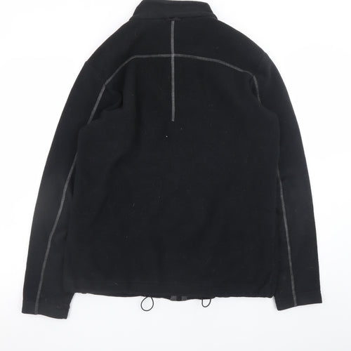 Jack Wolfskin Men's Black Fleece Full Zip Outdoor Jacket Size M