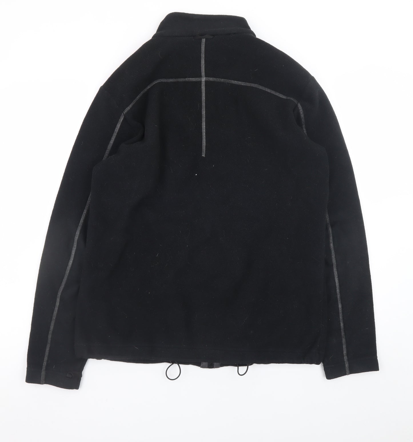Jack Wolfskin Men's Black Fleece Full Zip Outdoor Jacket Size M