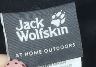 Jack Wolfskin Men's Black Fleece Full Zip Outdoor Jacket Size M