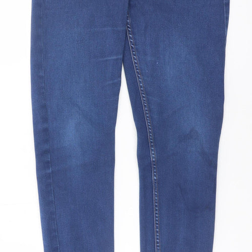 New Look Women's Blue High Waist Super Skinny Jeans Size 10