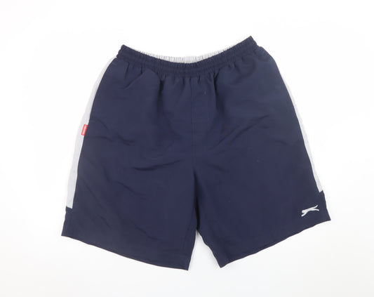 Slazenger Men's Navy Blue XL Athletic Shorts Quick Dry Polyester
