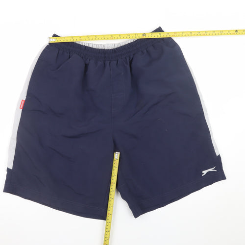 Slazenger Men's Navy Blue XL Athletic Shorts Quick Dry Polyester