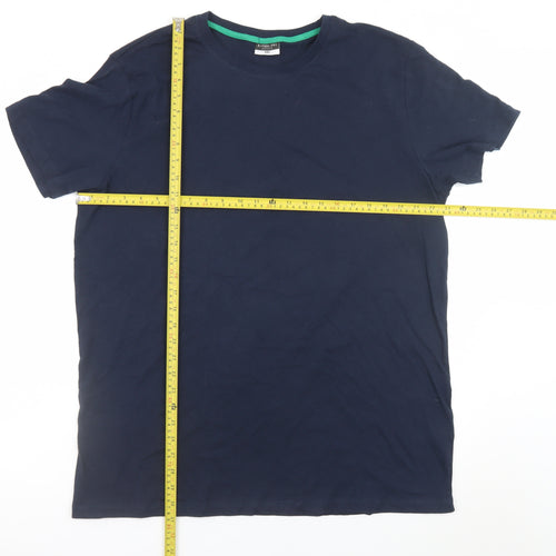 Alphar One Women Navy Blue Basic T-Shirt XXL Cotton Short Sleeve