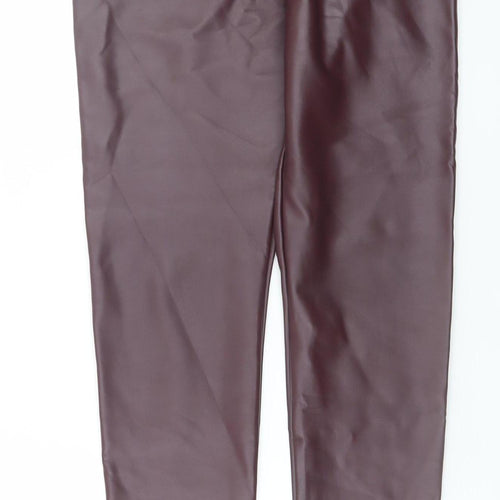 Calzedonia Women's Brown Faux Leather Leggings Size L