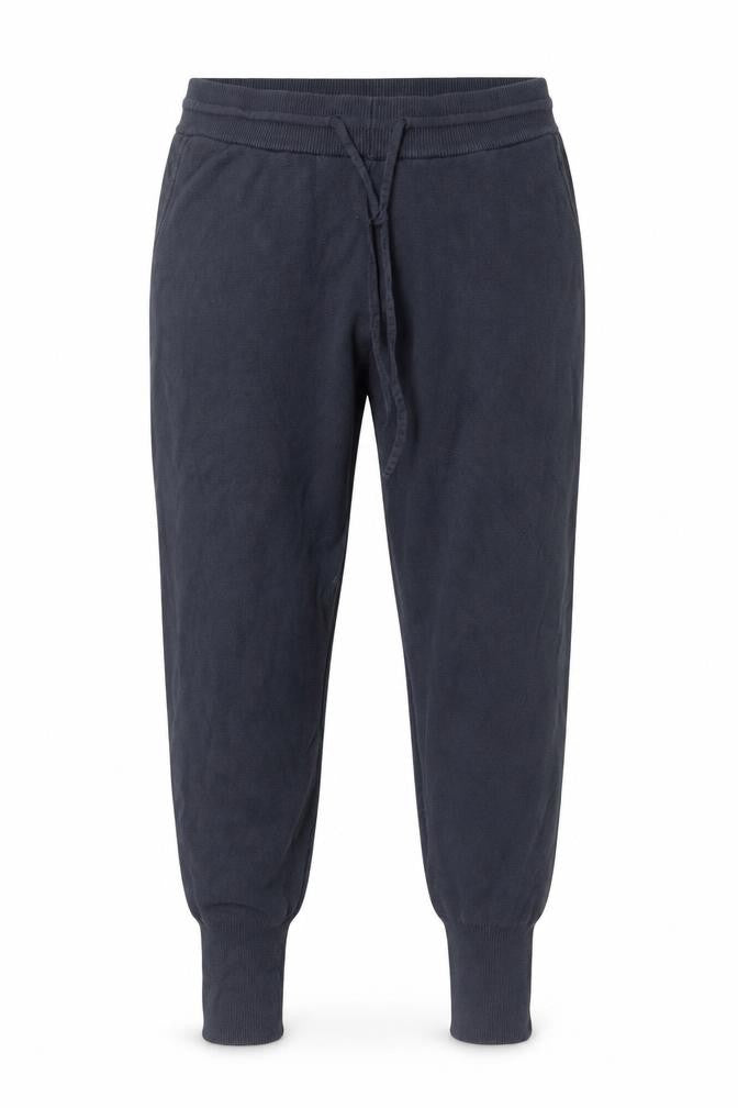 Front view of Brave Soul Men’s Blue Knit Jogger Trousers, size M