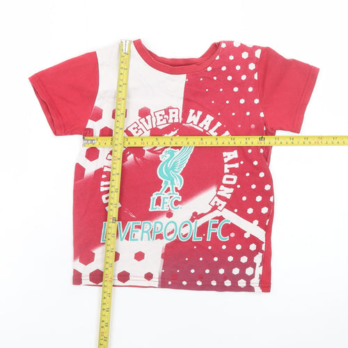 St. Bernard Boys Red Liverpool FC Short Sleeve T-Shirt 6-7 Years