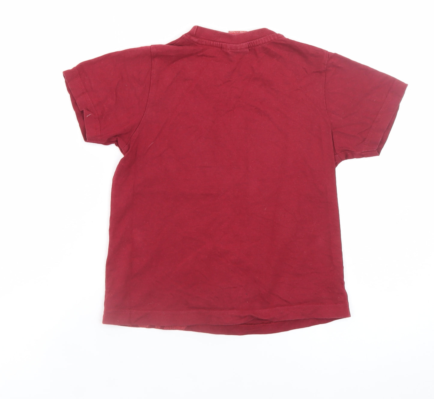 LFC Boys Red 6-7 Years Cotton Short Sleeve Football T-Shirt