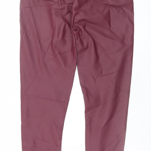 Yu & Me Paris Women's Brown High Waist Ankle Leggings L